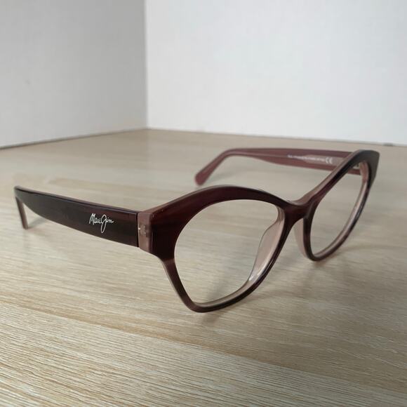 Maui Jim Kila MJ819-13C Sunglasses Plum Dusty Rose FRAMES ONLY 54.5-19-140 Italy